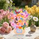 thumbnail image 2 of Tarjeta de felicitación Joyvine ramo de flores 3D emergente, 2 of 7