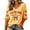 Yellow #27, variant on DORKASM Women's Fall for Jesus He Never Leaves Christian T-Shirt | Autumn Faith Graphic, Bible Verse Print, V-Neck Style Yellow XL