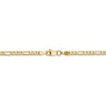 thumbnail image 4 of 14K Yellow Gold necklace Figaro chain Flat 20 in 2.75 mm, 4 of 5