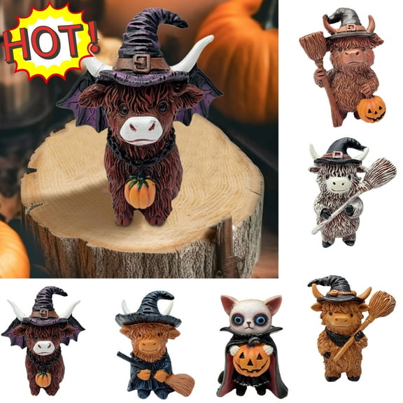 Halloween Decoration Cute Cow Gift Ornament, Christmas Holiday Ambience Decoration Ornament Decorations Home Garden Patio Ornaments Party Props Gifts Halloween Decorations