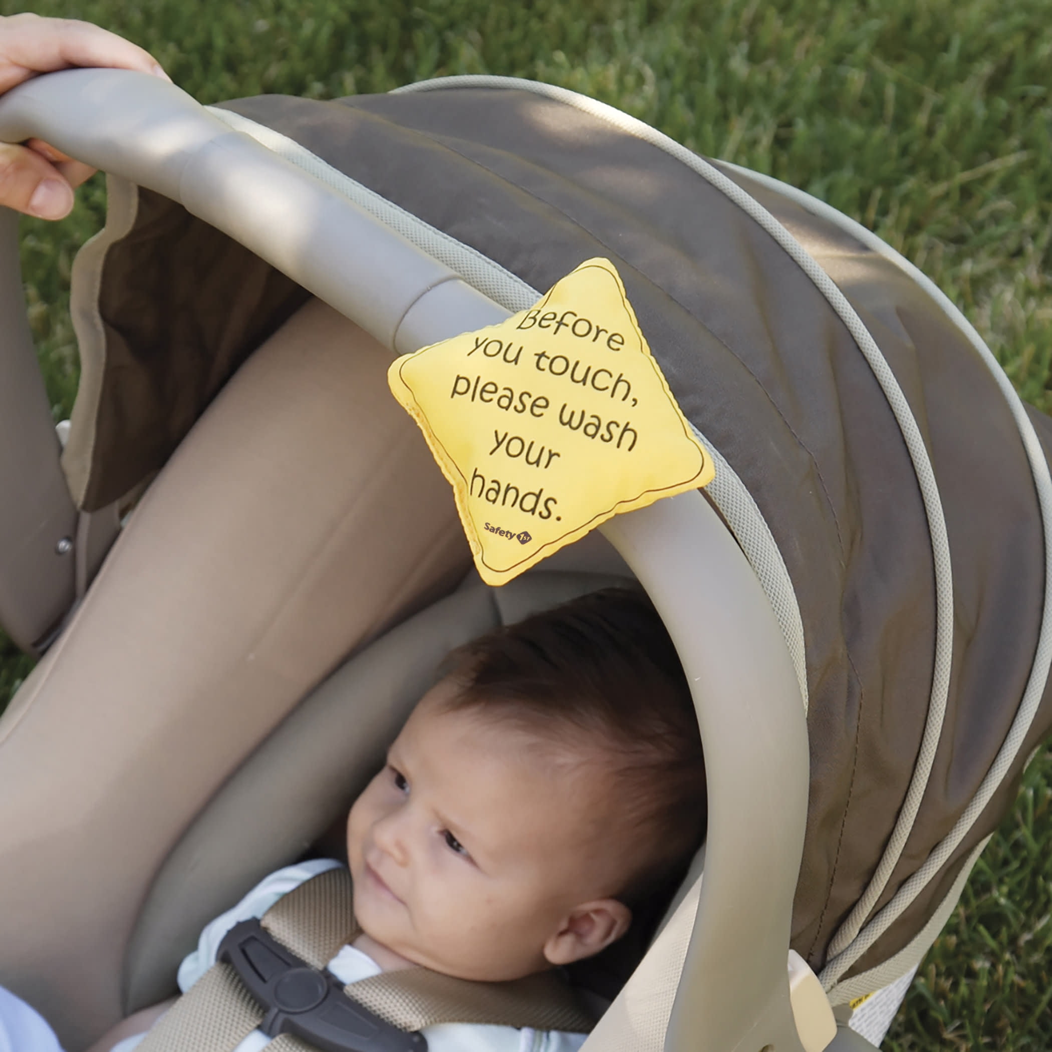 Safety 1st No Germs On Board Sign Accessory 2PK, Yellow, Infant, Unisex