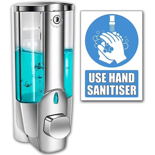 Thsue Soap Dispenser Shampoo Liquid Dispenser 350ml Wall Mounted Manual