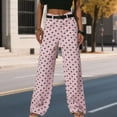thumbnail image 3 of adaychics Wide Leg Jeans Woman Mid Rise Dot Loose Baggy Vintage Casual Denim Pants Fall Trousers for Dating Travel, 3 of 6