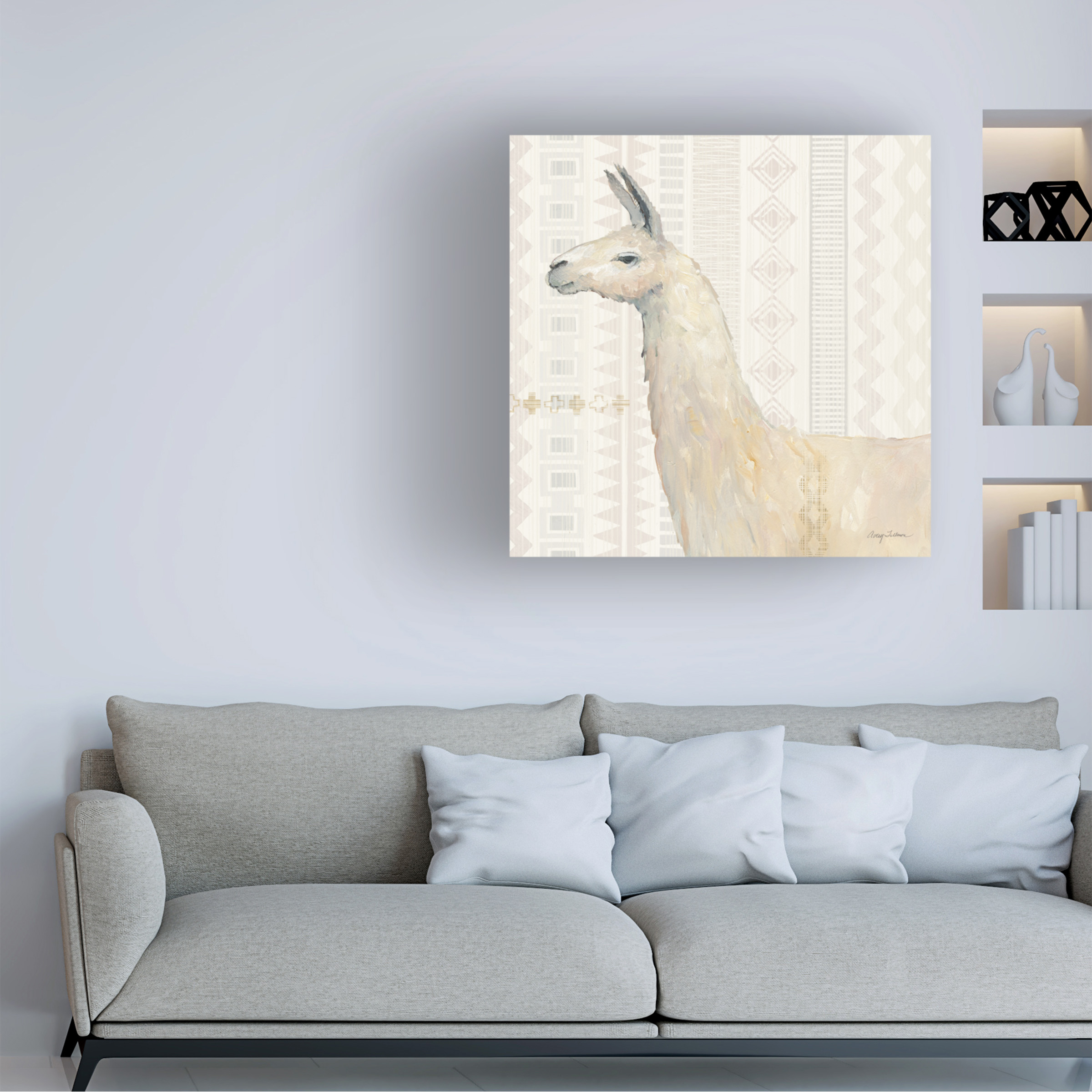 Trademark Fine Art 'Llama Land III' Canvas Art by Avery Tillmon