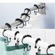 thumbnail image 4 of Matsuzay 12 ganchos para cortina de ducha, perchas enrollables para cortinas de cocina y baño, revestimientos de baño, anillos de Clip, Accesorios de baño Negro, 4 of 6