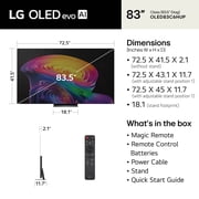 LG 83 C6 Series 4K UHD OLED AI Smart webOS 26 TV, OLED83C6HUP