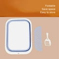 thumbnail image 4 of Cat Litter Tray, Professional Open Cat Litter Box Collapsible Easy To Clean Open Air Kitty Litter Pan  With Baffle Scoop For Bedroom Indoor, 4 of 8