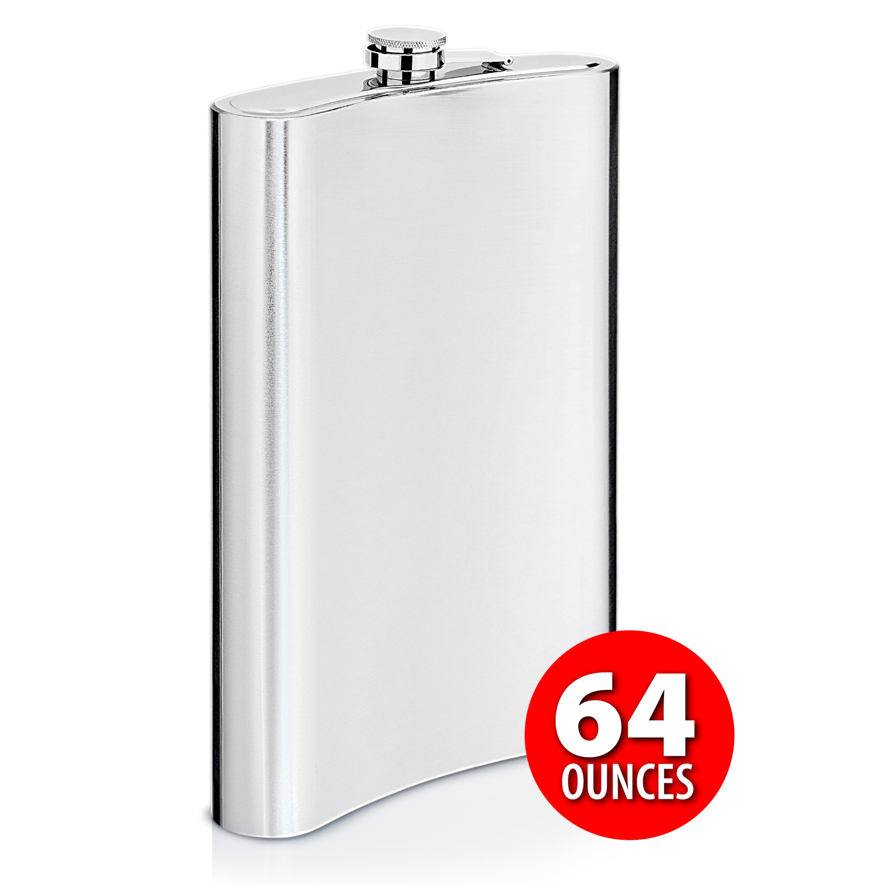 Maxam 2oz Stainless Steel Flask With 2 Cigar Tubes 