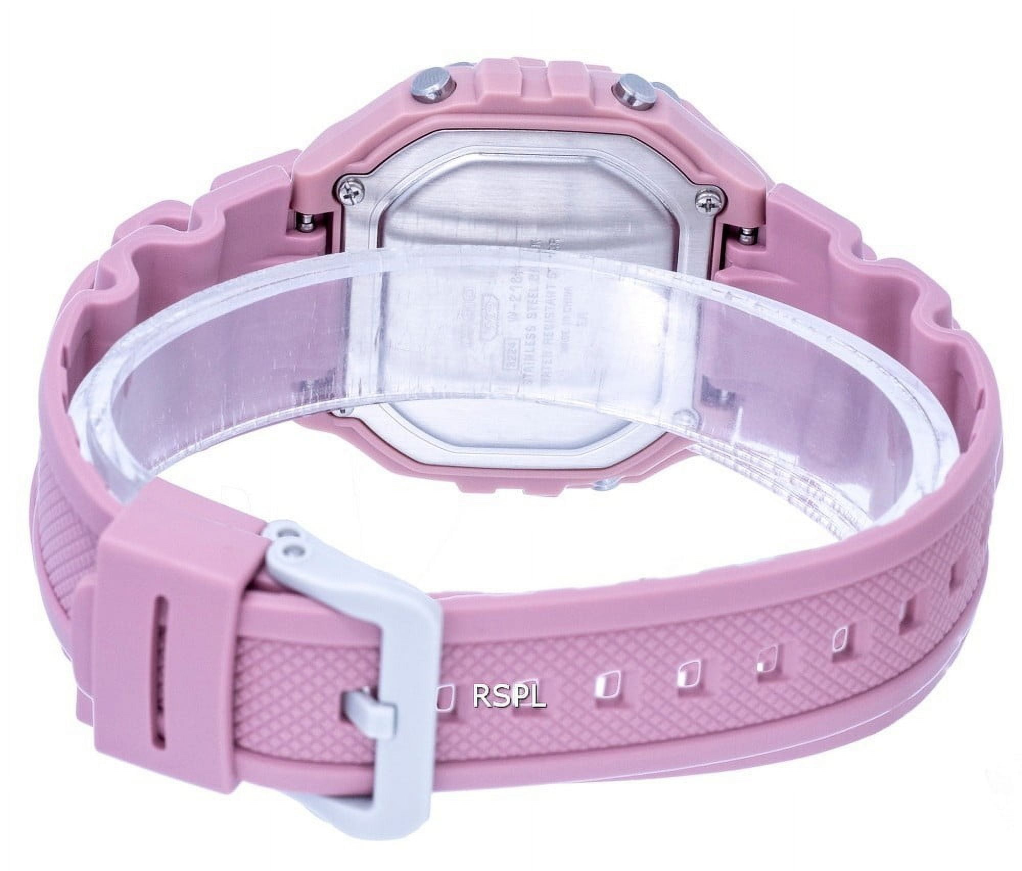 Casio Youth Digital Resin Quartz W-218HC-4A W218HC-4 Women's Watch