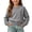 Dark Gray, variant on BXJX Girls Knit Cotton Sweaters, Stretchable School Crew Neck Long Sleeve Pullover Tops Pink Size 6 T