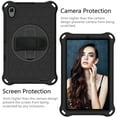 thumbnail image 2 of Dteck Case for Samsung Galaxy Tab A 8.4-inch T307 (2020 Released) ,Shockproof Rubber Hybrid EVA Protection Hand /Shoulder Strap Hard Kickstand Back Cover,Black+Black, 2 of 6