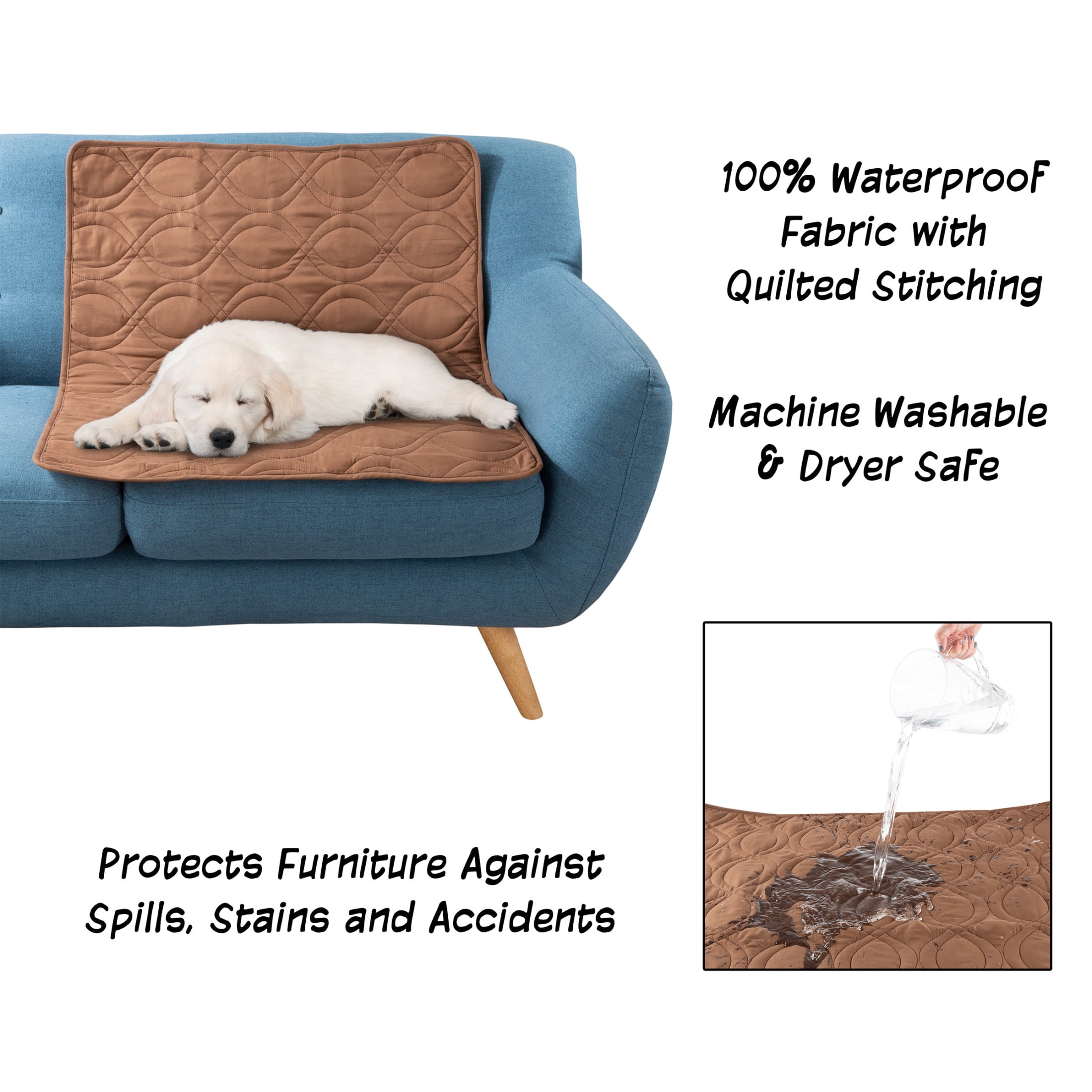 PETMAKER 36x28 Waterproof Pet Couch Cover for Furniture, Floors, and Cars