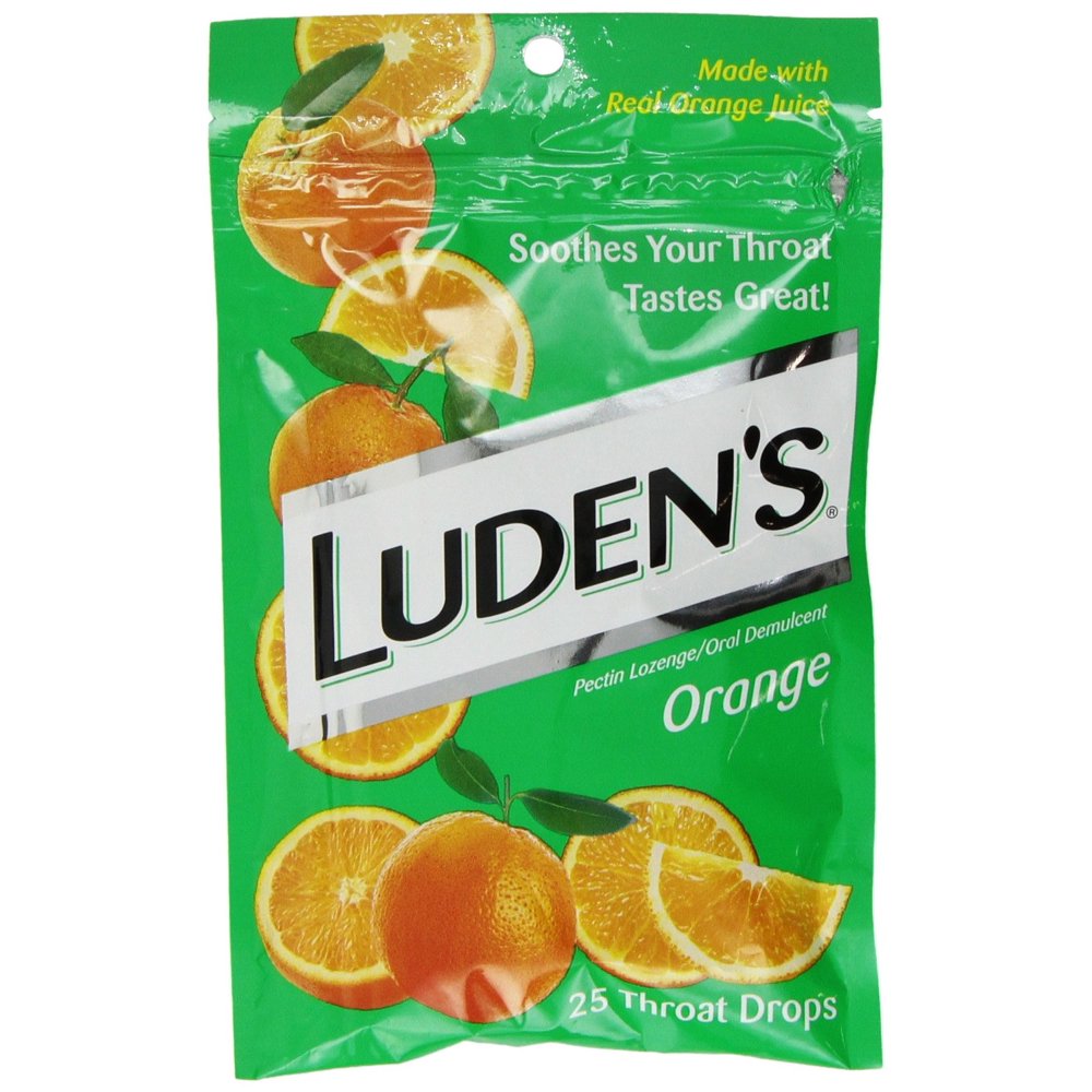 Luden's Orange Throat Drops 25 Count