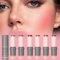 thumbnail image 2 of Derol Dual Head Blush Stick Portable 2-in-1 Silicone Head Powder Blusher Texture Soft Puff M3i7, 2 of 7