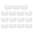 thumbnail image 1 of 16 Pcs Rondelles en Plastique, 8mm x 32mm x 4mm Blanc PE Concave Entretoise Machine Fixation Tube Rond, 1 of 5