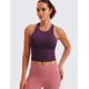 thumbnail image 2 of Top Corto Sin Costuras con Cuello Alto y Textura Acanalada CRZ YOGA Morado XX-S, 2 of 4