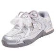 thumbnail image 2 of Girls Flat Sandal Glitter Mary Jane Princess Shoes Sequin Party Wedding Shoes Toddlers Kids Ballet Dress Shoes Birthday Prom Cosplay Dance Shoes Silver 10, 2 of 7