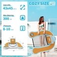 thumbnail image 2 of Inflatable Floating Chair with Built-in Cup Holder | 4.2×3.7ft Chair Floats for Adults | Inflatable Lounge Chair for Lakes, Pools, Boats | 2 Pack of Chairs, 2 of 10