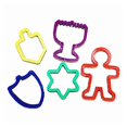 thumbnail image 2 of Chanukah Cookie Cutters - 5 Shaped Cutters, 2 of 3