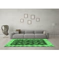 thumbnail image 3 of Ahgly Company Indoor Round Abstract Emerald Green Contemporary Area Rugs, 5' Round, 3 of 4