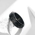 thumbnail image 3 of 14K Gold Plated Anti Anxiety Ring for Women Men Sun Star Moon Stainless Steel Fidget Ring Gold Spinner Ring Band with Black Box Packed, 3 of 7