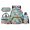 Sea Turtle, variant on Yuyamidu Horse Kids School Backpack Set 4Pcs for Boys Girls Ages 7-12 Elementary Middle School Bookbag with Lunch Bag Pencil Case Water Bottle Bag Travel