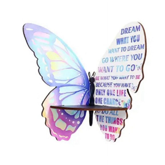 Butterfly-Shaped Wall Mount Corner Shelf Wall Mounted Storage Organizer Wall Crystals y11295