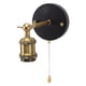 thumbnail image 2 of Aplique de pared retro E27 E26 de hierro ajustable, lámpara de pared vintage con interruptor para dormitorio, sala de estar, bar, 85-265 V, dorado, 2 of 14