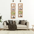 thumbnail image 5 of REGALWOVEN Hanging Collage Photo Frames Wall Decor, Family Picture Frame with Rope Brown Two Horizontal 5x7, 5 of 5