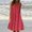 Red, variant on drppepioner Women Plus Size Clearance Women'S Summer Print Dress Short Sleeve Crew-Neck Loose Dress Beach Dress Sun Dress Ruffled Flowy Midi Dress