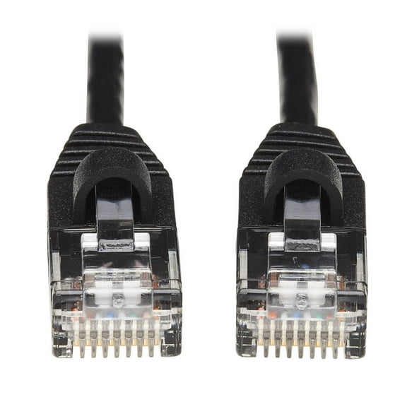 Tripp Lite Cat6a 10g Snagless Molded Slim Utp Ethernet Cable (rj45 M/m), Black, 20 Ft. - Patch Cable - Rj-45 (m) To Rj-45 (m) - 20 Ft - Utp - Cat 6a - Molded, Snagless, Stranded - Black