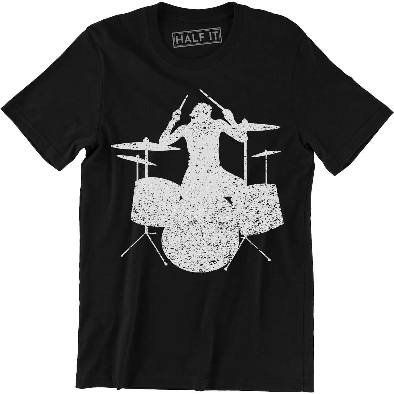 Drummer One Who Beats Things Sticks Funny Band Music Holiday Men's T