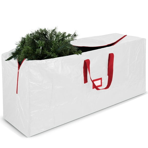 Large Christmas Tree Storage Bag - Fits Up to 9 ft Tall Holiday Artificial Disassembled Trees with Durable Reinforced Handles & Dual Zipper - Waterproof Material Protects from Dust, Moisture & Insect