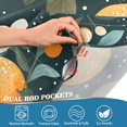 thumbnail image 4 of Yayeee Kitchen Valance Rod Pocket 54" x 18" Living Room Window Curtain, Green Oranges, 4 of 6