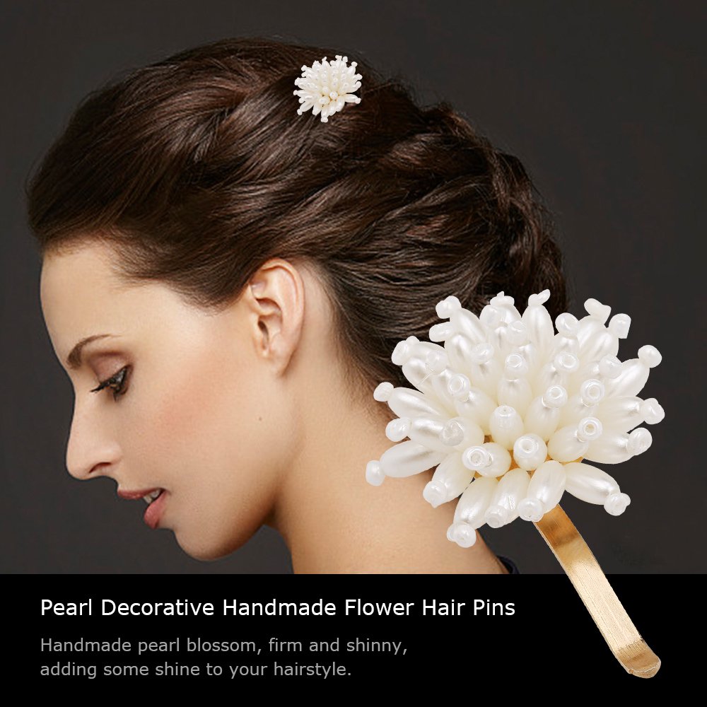 Pearl Hair Clips For Women Girls Artificial Pearl Decorative