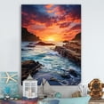 thumbnail image 2 of Designart "Serene Coastline II" Nautical & Beach Metal Art Print, 2 of 5