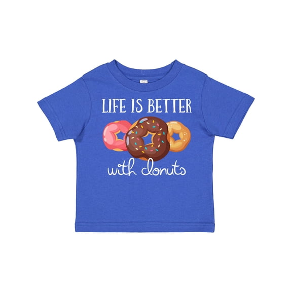 Inktastic Life is Better with Donuts Boys or Girls Toddler T-Shirt
