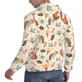 thumbnail image 6 of Uemuo Autumn Forest Animals Pattern Men's Hoodie - Casual Pullover Hoodie with Kangaroo Pocket, Stylish Hooded Sweatshirt for Everyday Wear-3X-Large, 6 of 7
