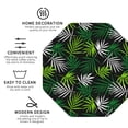 thumbnail image 3 of Pofeuu Tropical Leaves1 Print Coasters for Drinks, 4Pack PU Leather Coasters, Bar Drink Coasters for Tabletop Protection, Furniture from Damage-Octagon, 3 of 6