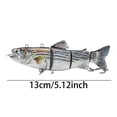 thumbnail image 2 of asddcavvf Auto Swimming Electronic Fish 130mm 42g Propeller Smart Rechargeable Fishing Trout Tackle, 2 of 7