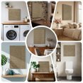 thumbnail image 6 of Ships Next Day Canvas Wall Art 16"x24",Vintage Brown Wood Framed Canvas Print Painting,Farmhouse Retro Dark Solid Color Linen Texture Ready to Hang Picture Wall Decor for Bedroom Living Room Dining, 6 of 9