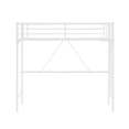 thumbnail image 5 of Zimtown Upgrated Twin Loft Bed with Ladder Metal Bunk Bed with Flat Step Ladder, White, 5 of 10