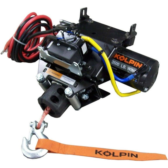 KOLPIN - 26-1040 - QUICK MOUNT WINCH 3500 SYNTHETIC HON