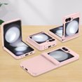 thumbnail image 4 of for Samsung Galaxy Z Flip 5 Case with Hinge Protection, Hard PC Ultra Slim Anti-Scratch Shockproof Lightweight Frosted Skin-Friendly Phone Case Cover for Samsung Galaxy Z Flip 5 5G, Pink, 4 of 5