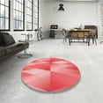 thumbnail image 4 of Ahgly Company Machine Washable Indoor Rectangle Transitional Light Coral Pink Area Rugs, 5' x 7', 4 of 7
