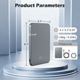 thumbnail image 4 of Magnetic Wireless Power Bank,5000mAh Ultra-Slim Portable Charger with 20W PD Fast Charging,USB-C Phone Battery Pack Compatible with iPhone 17/17e/16/15/14/13/12 Pro Max & Android-Black, 4 of 13