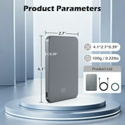 Portable Charger, 5000mAh Power Bank for iPhone, 20W PD Fast Charging, Ultral Slim Wireless Battery Pack Compatible with 17 16 15 14 13 12, Perfect Gift for Family, Black