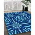 thumbnail image 2 of Ahgly Company Indoor Round Patterned Cobalt Blue Area Rugs, 5' Round, 2 of 6