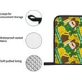 thumbnail image 4 of St Patrick''s Day Oven Mitts and Pot Holders Sets 4 pcs, Kitchen Oven Gloves Heat Resistant BBQ Gloves Non Slip for Chef, Cooking, Baking, 4 of 6