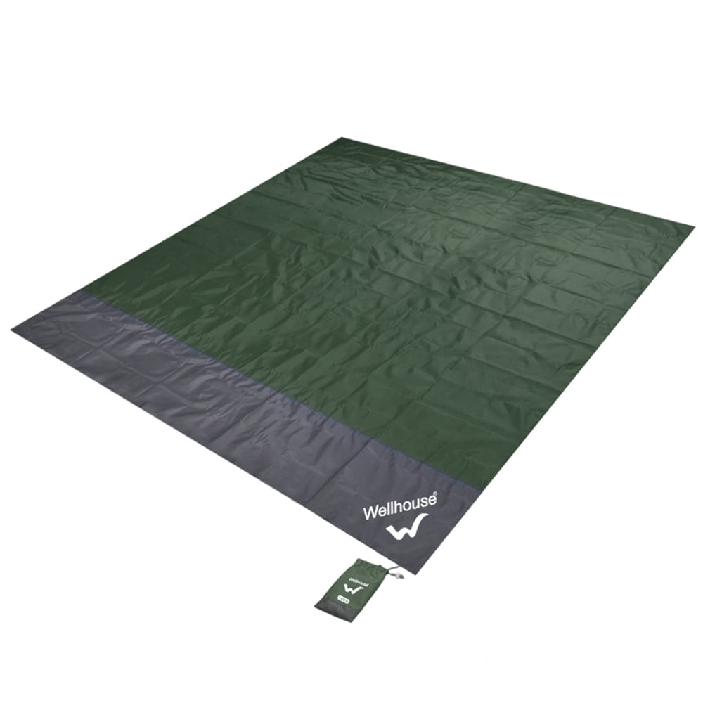 Compact Pocket Picnic Tarp for Travel Hiking and Outdoors Recreation Sandproof Waterproof Oversized Camping Mat for 4-7 People Memboo Beach Blanket
